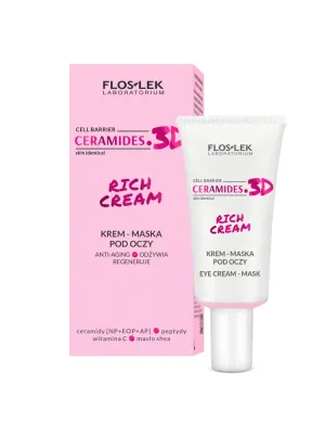 Крем-маска под глаза Floslek Cell Barrier Ceramides Rich Eye Cream Mask антивозрастная, 30 мл