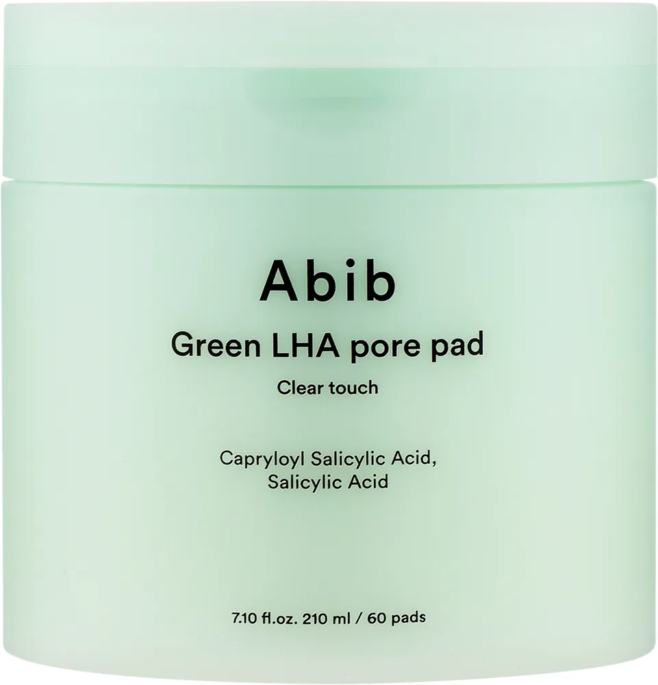 Abib Green LHA Pore Pad Clear Touch очищающие пэды для лица с салициловой кислотой 60 шт