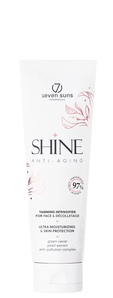 Ускоритель загара для солярия 7Suns Shine For Face лицо жемчуг антивозрастной 75 мл