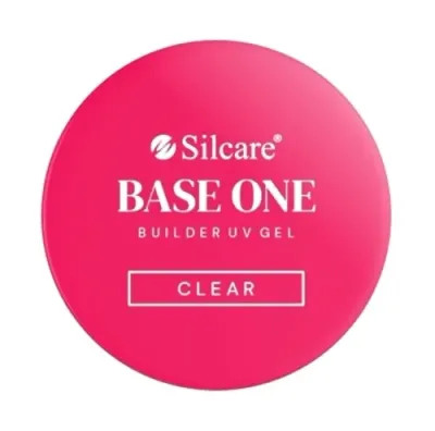 Прозрачный гель для наращивания ногтей Silcare Base One Builder UV Gel Clear TPO Free HEMA Free, самовыравнивающийся