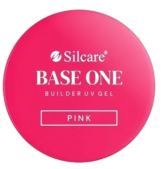 Строительный гель для ногтей Silcare Base One Builder UV Gel Pink, самовыравнивающийся