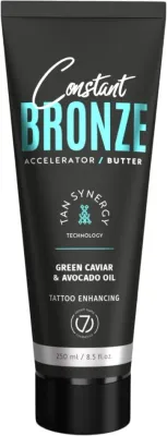 Масло-ускоритель загара для солярия 7Suns Constant Bronze зелёная икра авокадо ши 250 мл