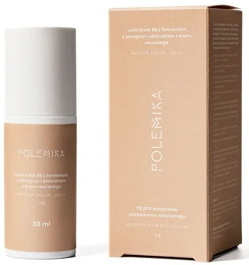 Лёгкий BB-крем Polemika с ферментом винограда, оттенок 1.5