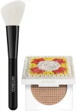 Artdeco набор бронзер для лица Bronzing Powder St. Tropez Tan 9 г и кисть для румян Blusher Brush, скошенная кисть — фото 2