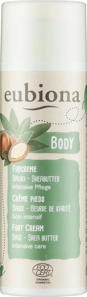 Крем для ног Eubiona Foot Cream интенсивный уход, с шалфеем и маслом ши, 50 мл