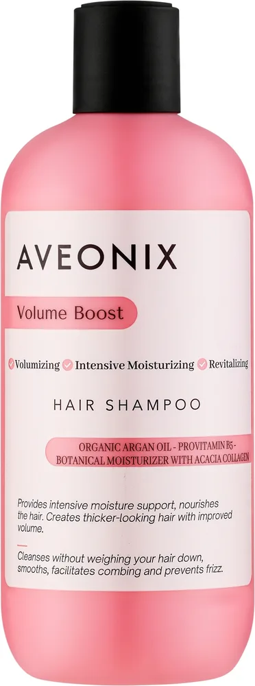 Шампунь для волос Aveonix Hair Shampoo Volume Boost, для объёма, 350 мл