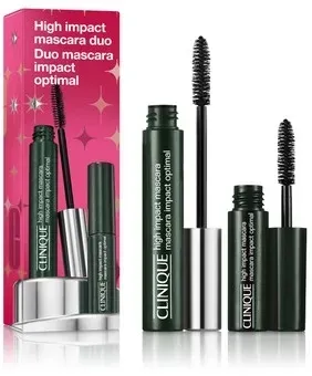 Clinique High Impact Mascara Duo набор тушь для ресниц объём и выразительность, полноразмер 7 мл и мини 3.5 мл