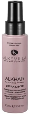 Alkemilla Eco Bio Cosmetic Alkemilla Eco Bio Cosmetic Heat Protector Hair Straightener Spray - Термозащитный спрей-выпрямитель для волос с дамасской розой Alkemilla Eco Bio, Италия, 100 мл