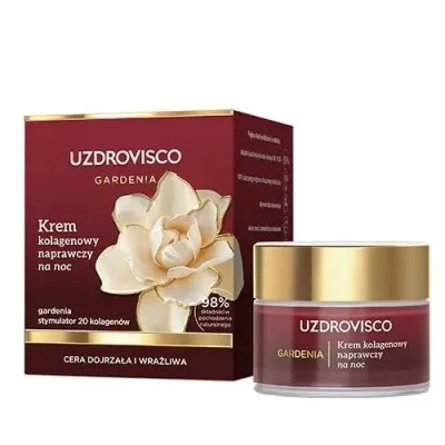 Крем для лица Uzdrovisco Gardenia ночной с коллагеном 50 мл