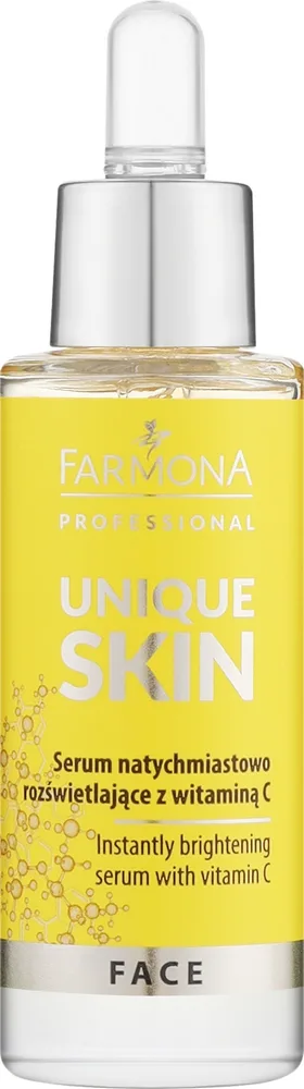 Мгновенно осветляющая сыворотка для лица Farmona Professional с витамином C и кофеином 30 мл