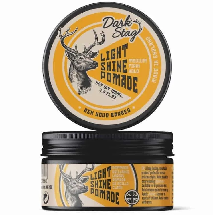 Помада для укладки волос Dark Stag Light Shine Pomade средней и сильной фиксации, с лёгким блеском, 100 мл