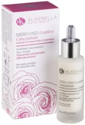 Alkemilla Eco Bio Cosmetic Alkemilla Eco Bio Cosmetic Siero Viso Concentrato Lenitivo - Концентрированная успокаивающая сыворотка для лица Alkemilla с арникой, иммортелью и ромашкой 30 мл