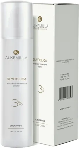 Alkemilla Eco Bio Cosmetic Alkemilla Eco Bio Cosmetic Glycolica Crema Viso 3% - Крем для лица Alkemilla Glycolica с гликолевой кислотой 3% 50 мл