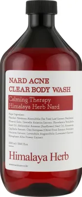 Nard Acne Clear гель для душа для проблемной кожи тела, с чайным деревом, центеллой и ментолом, 500 мл