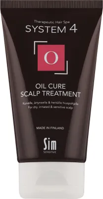 Маска-пилинг для кожи головы Sim Sensitive System 4 Oil Cure Scalp Treatment очищающая, с охлаждающим эффектом, 75 мл