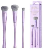 Набор кистей для макияжа лица Jessup Luxury Purple Face Coverage Trio T513 из 3 предметов — фото 1