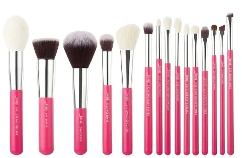 Набор кистей для макияжа Jessup Individual Makeup Brush Rose Set T220 из 15 предметов