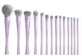 Набор кистей для макияжа Jessup Luxury Purple Makeup Brush Set T512 из 14 предметов — фото 1