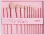 Набор кистей для макияжа Jessup Crystal Pink Makeup Brushes Set T495-G из 14 предметов — фото 1