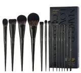 Набор кистей для макияжа Jessup Matte Black Versatile Brush Set T336 из 14 предметов — фото 1