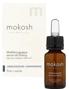 Mokosh Cosmetics Mokosh Multicorrective Face Serum - Сыворотка для лица Mokosh Multicorrective мультикорректирующая, с пептидами и центеллой азиатской, 12 мл