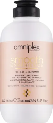 Шампунь для волос FarmaVita Omniplex Smooth Experience Filler Shampoo питательно-разглаживающий, 250 мл
