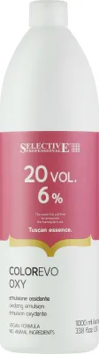 Окислитель для волос Selective Professional Colorevo Oxy 20Vol, 6%, для окрашивания и обесцвечивания, 1000 мл