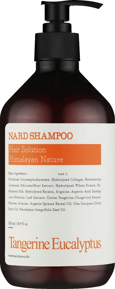 Шампунь для волос Nard Hair Shampoo Tangerine Eucalyptus освежающий, мандарин и эвкалипт, 500 мл