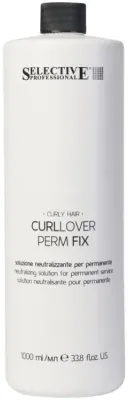 Нейтрализующий лосьон для химической завивки Selective Professional Curllover Perm Fix, для локонов, 1000 мл