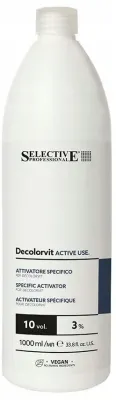 Окисляющая эмульсия для волос Selective Professional Decolorvit Active Use 10 vol, 3%, для обесцвечивания, 1000 мл