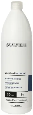 Окисляющая эмульсия для волос Selective Professional Decolorvit Active Use 30 vol, 9%, для обесцвечивания, 1000 мл