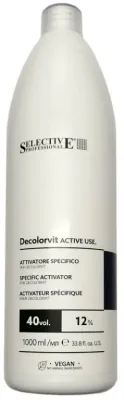 Окисляющая эмульсия для волос Selective Professional Decolorvit Active Use 40 vol, 12%, для обесцвечивания, 1000 мл
