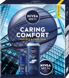 Мужской набор NIVEA Men Caring Comfort гель для душа роликовый дезодорант и универсальный крем с алоэ 250+50+75 мл — фото 1