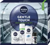Мужской набор NIVEA Men Gentle Touch пена бальзам дезодорант и гель для душа с ромашкой для чувствительной кожи — фото 1