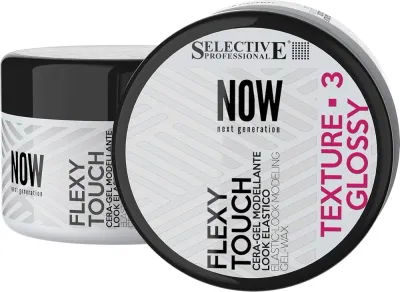 Гель-воск для волос Selective Professional Now Flexi Touch Gel-Wax моделирующий, эластичная фиксация, 100 мл
