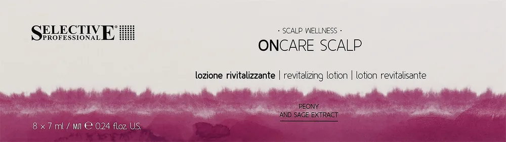 Лосьон для волос Selective Professional On Care Scalp Revitalizing в ампулах 8 x 7 мл
