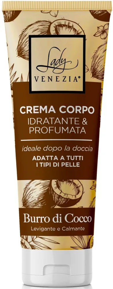 Крем для тела Lady Venezia Кокосовое масло смягчающий 200 мл