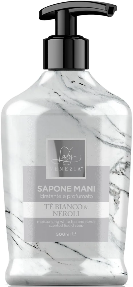 Мыло жидкое Lady Venezia Marmi White Tea & Neroli белый чай и нероли, 500 мл