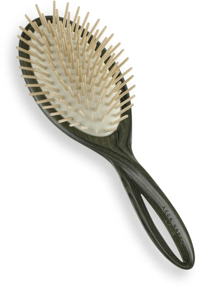 Щётка для волос Acca Kappa Infinito Brush из лакированного дерева, зелёная, 1 шт
