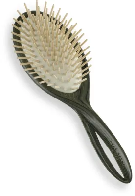 Щётка для волос Acca Kappa Infinito Brush из лакированного дерева, зелёная, 1 шт