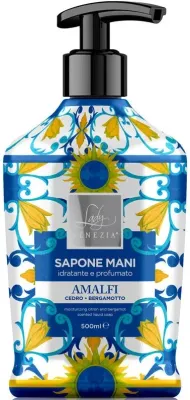 Мыло жидкое для рук Lady Venezia Ceramiche Amalfi Cedar & Bergamot кедр и бергамот, 500 мл