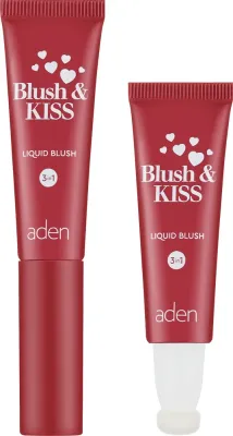 Румяна для лица Aden Cosmetics Blush & Kis 3in1