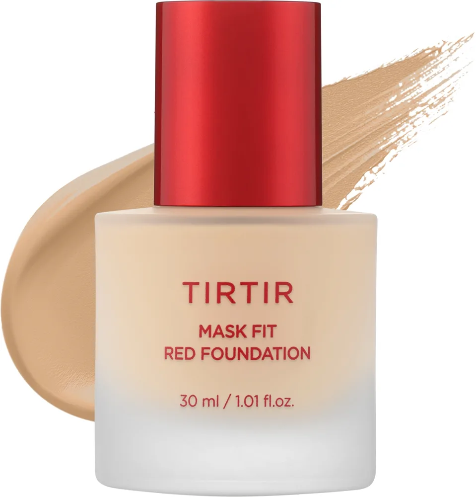 Тональный флюид Tirtir Mask Fit Red Foundation сияющий стойкий, 30 мл, оттенок 17N - Vanilla