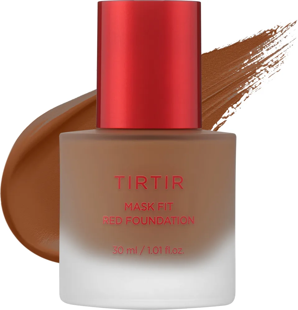 Тональный флюид Tirtir Mask Fit Red Foundation сияющий стойкий, 30 мл, оттенок 39W - Caramel