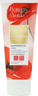 Гель для душа и ванны Bottega Verde с фитоколлагеном и экстрактом мака, 200 мл