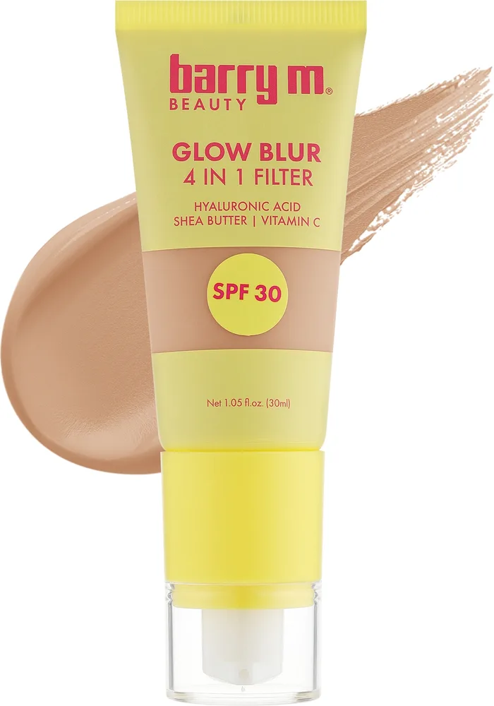 Тонирующий крем Barry M Glow Blur 4 in 1 Filter сияющий SPF 30, 30 мл, оттенок Fair