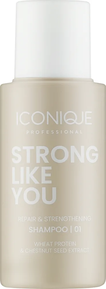 Шампунь для волос восстанавливающе-укрепляющий Iconique Professional Strong Like You Repair and Strengthening Shampoo, 70 мл / 250 мл