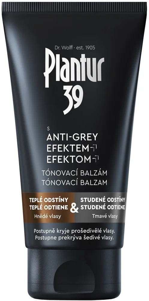 Тонирующий кондиционер для волос Plantur 39 Anti-Gray Effect Coloring Conditioner для отросших корней каштановых и тёмных волос
