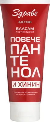 Бальзам для волос Aroma Zdrave против перхоти, с пантенолом и хинином, 200 мл