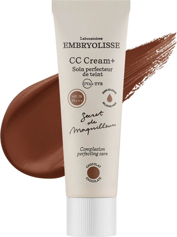 Крем CC для лица Embryolisse Laboratories Complexion Perfecting Care SPF20 увлажняющий, с сиянием, 30 мл, оттенок Chocolate
